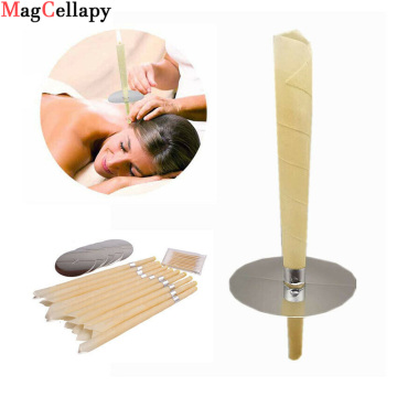 10X Premium Quality Ear Candling Blend Cone Unscented Beeswax Earwax Candles Burning Ear Caring Indiana Therapy