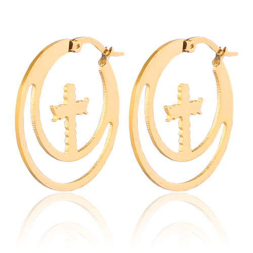 Wholesale Fashion city gold earring