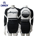 Rhinestone cheer uniform for high school dance competition