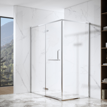 Rectangular Swing Tempered Glass Shower Enclosure