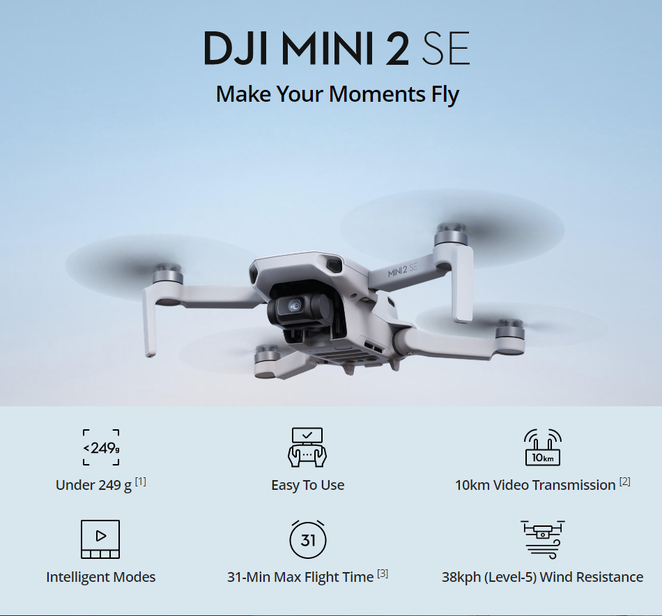 DJI Mini 2 SE Newest Camera Drones 2.7K/30fps Video 10km HD Video Transmission Professional GPS Quadcopter Mini 2 SE Hot Sale