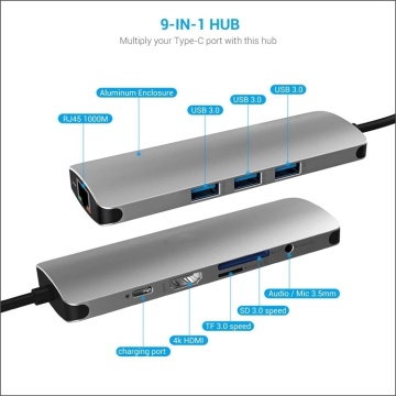 Wholesale 9 IN 1 USB Type C Adapter