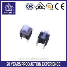 latching or momentary electronic key lock mini push switch 5.8*5.8