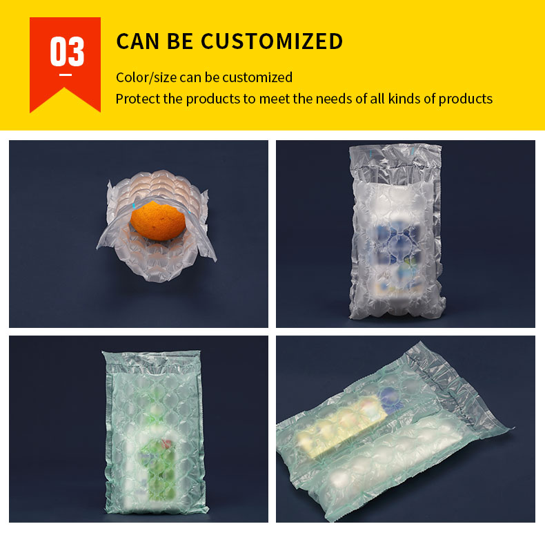 Transparent air cushion bag packaging air cushion bag filling packing