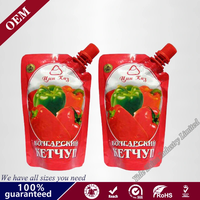 Ketchup Bean Paste Jam Suction Nozzle Bag