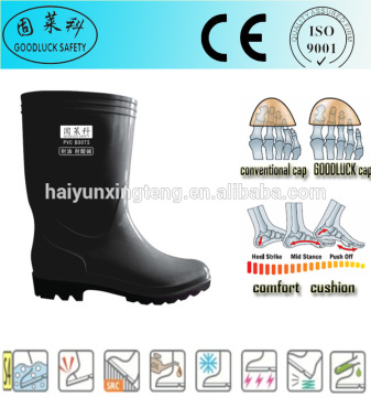 PVC Nitrile Rubber Gumboots/PVC Knee High Safety Boots