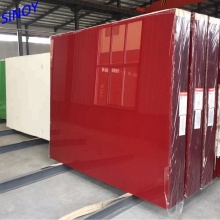 3mm Lacquered Glass Traffic Red Color For Table Top and Wall