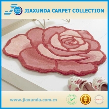 Rose flower new design cut pile area rug