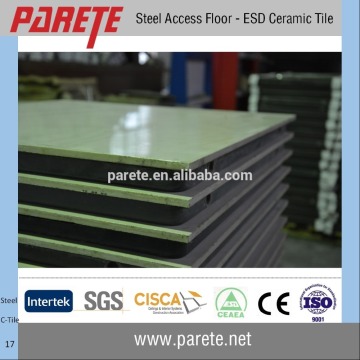 Ceramic finish access floor panels