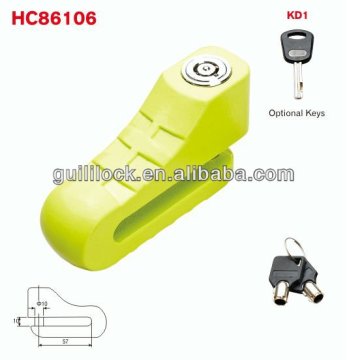 stainless disc lock, motorcycle lock,Mini lockHC86106