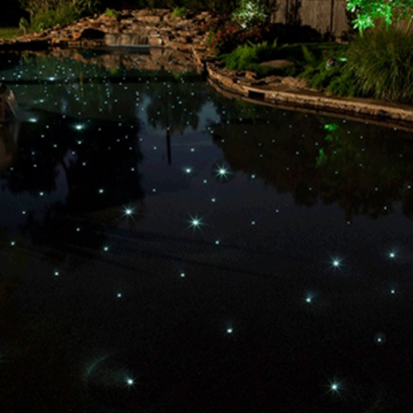 Illuminazione in fibra ottica per piscine