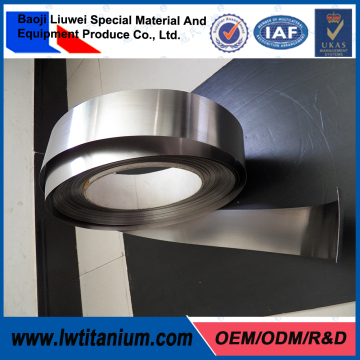 Factory Ti-6Al-4V 0.075mm Coiled Titanium Strip by LIUWEI