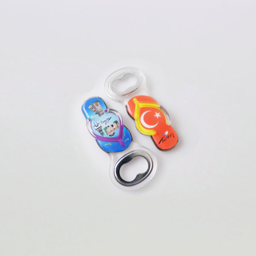 Cute Novel beach beer slipper bottle opener custom logo