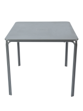 80cm Metal Square Unfoldable Table with Pattern Tabletop