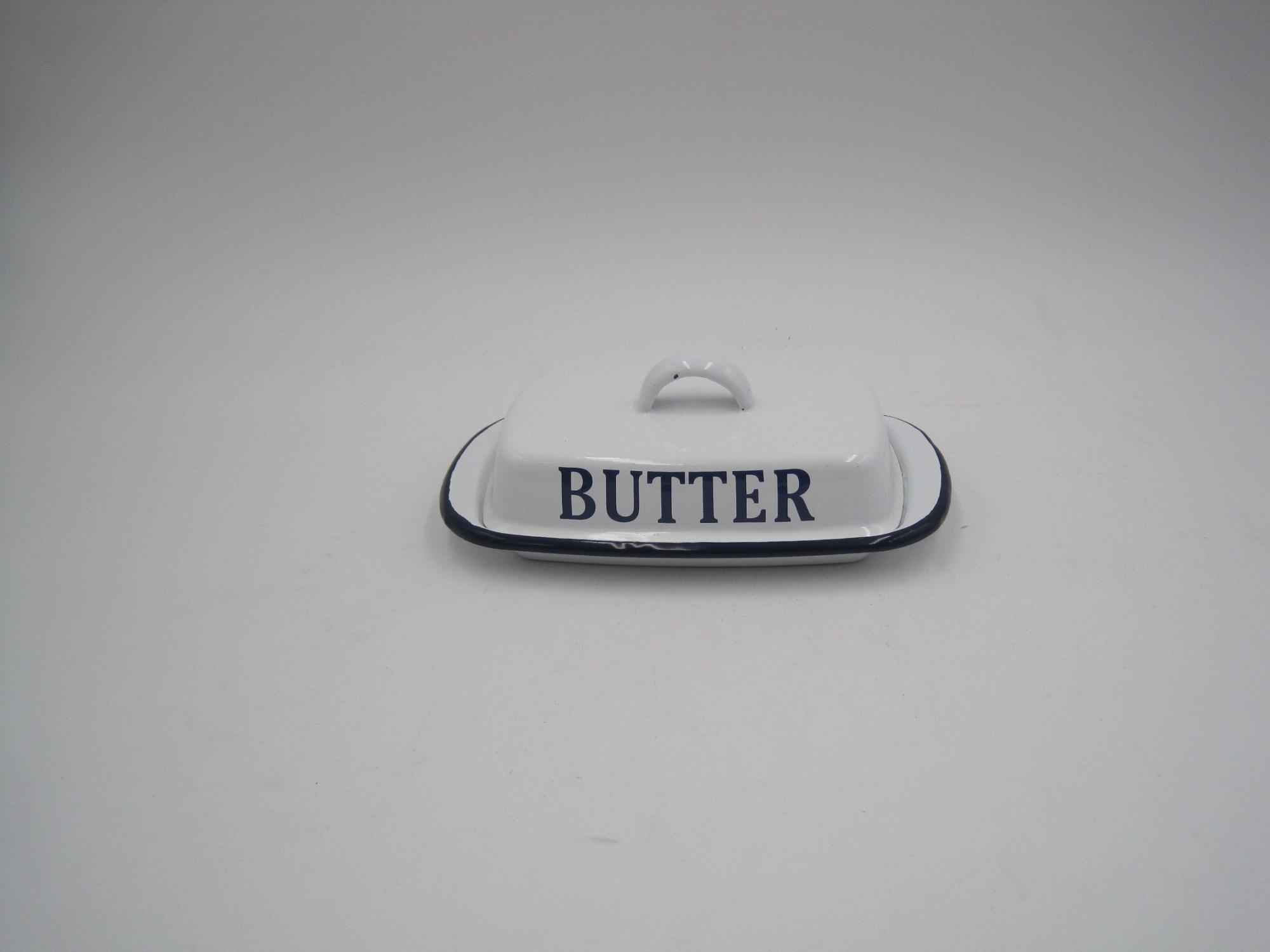 Enamel Butter Dish Butter Box Butter Holder With Lid