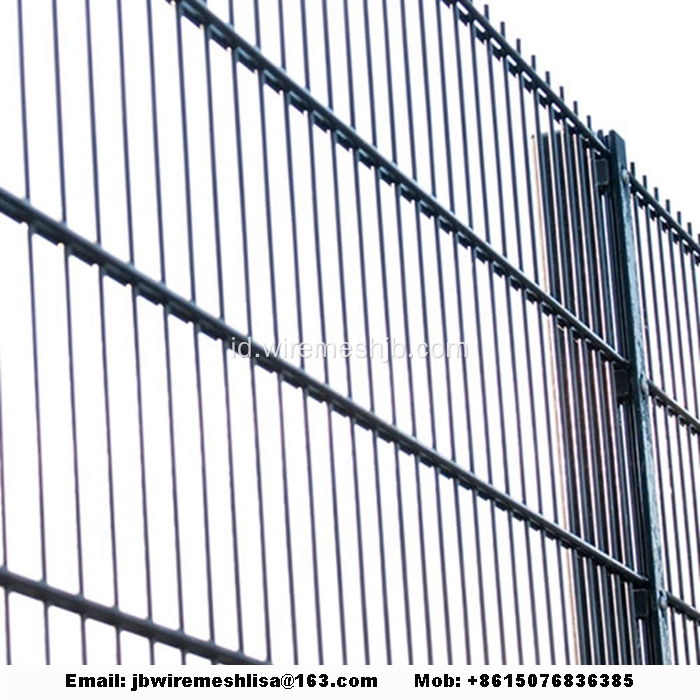 868/656 Dilapisi Bubuk Panel Pagar Wire Mesh Ganda