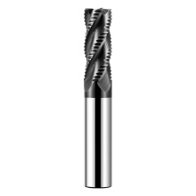 High Efficiency Durable HRC65 4-Flute Nano-Coated Tungsten Steel Rough End Mill for Steel - MDBT Carbide