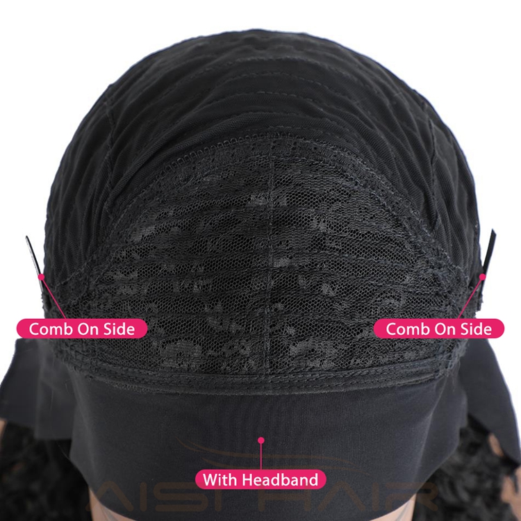 Human Hair Headband Wig For Black Women Long Straight black Wigs Brizilian Raw None Lace High Quality Wholesale Price Human Hair