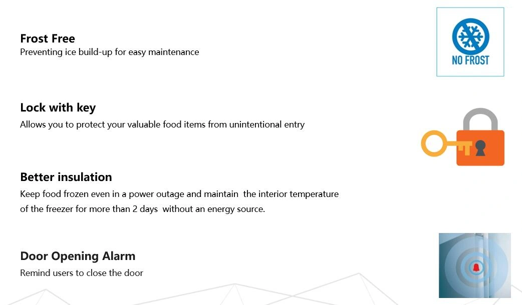 North America Market Portable Blast Vertical Upright Freezer