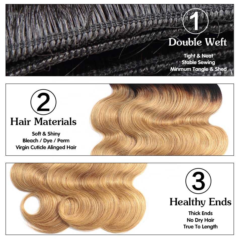 1b 27 ombre color hair  Vendors Free Sample Dropshipping Brazilian Hair Sample hair in stock