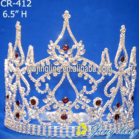 Red Rhinestone Beauty Pageant Crowns