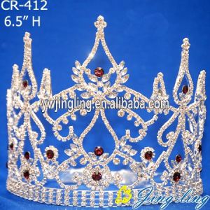Red Rhinestone Beauty Pageant Crowns