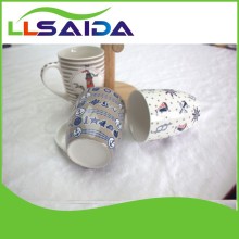 White coffee mug embossed mug saida 11 oz mug