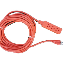 South America Extension Cord with US Plug and 3-Way Socket