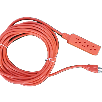 South America Extension Cord with US Plug and 3-Way Socket