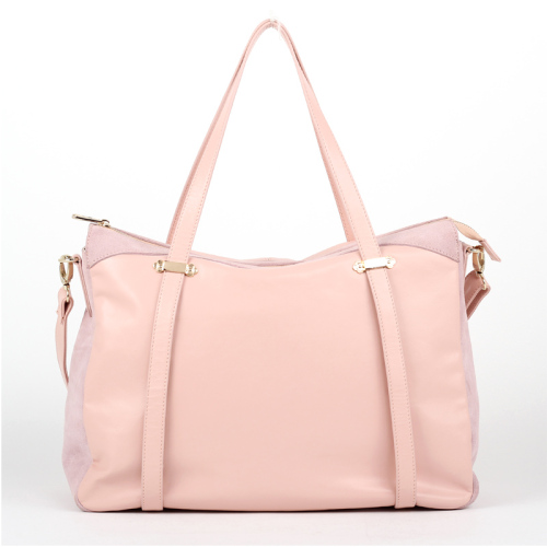 New Style Plain Women Matched Nubuck Leather Handbag (N201305)