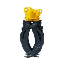 Hydraulic gripper for grabbing logs