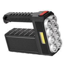 Portable Rechargeable COB LED Solar Flashlight