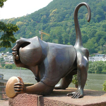 bronze foundry metal craft bronze monkey statues for garden