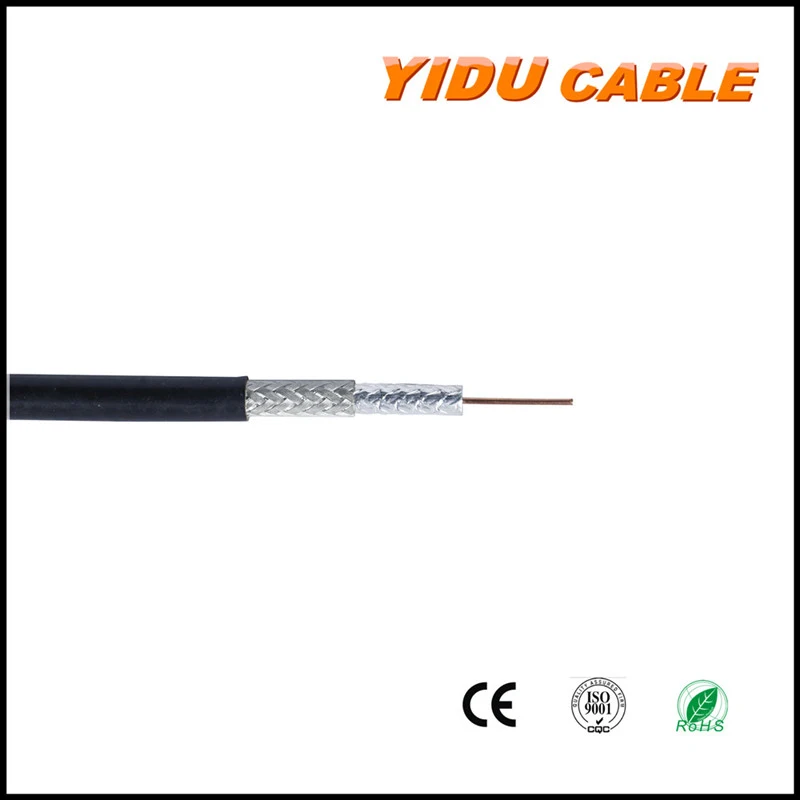 RG6 Reel 5c2V Coaxial Cable 47% 60% Braiding Coverage