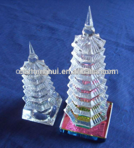 nice crystal tower building,crystal tower model for souvenior gift