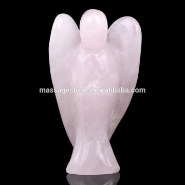 Natural craved rose quartz angels Semi-Precious Stone Angel