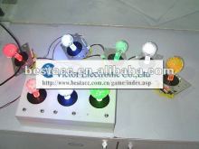LED illuminated arcade joystick