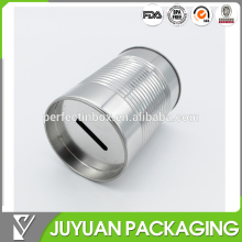 puzzle tin box for saving money/tin can money box for children