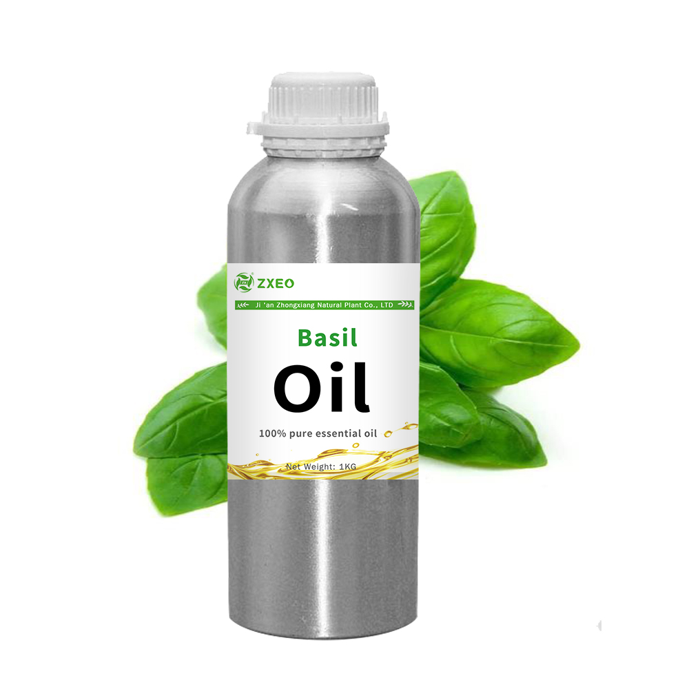 Olio essenziale di basilico naturale puro per massaggi di diffusore