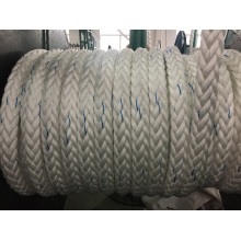 O polipropileno da corda da amarração das cordas da fibra química da 12-Strand, poliéster misturou, corda de nylon