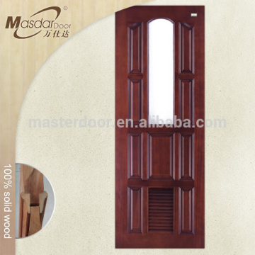 Knotty solid pine wood interior door