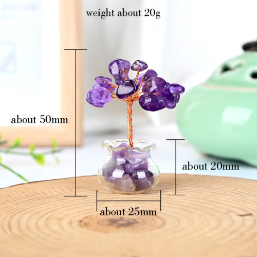 天然愈合石晶体芯片树