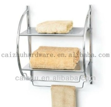 Chrome Bathroom Wall Shelf