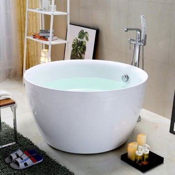 Baignoire japonaise de trempage en acrylique de forme ronde