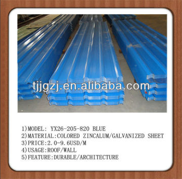 Colored Corrugated Steel Roofing Sheet