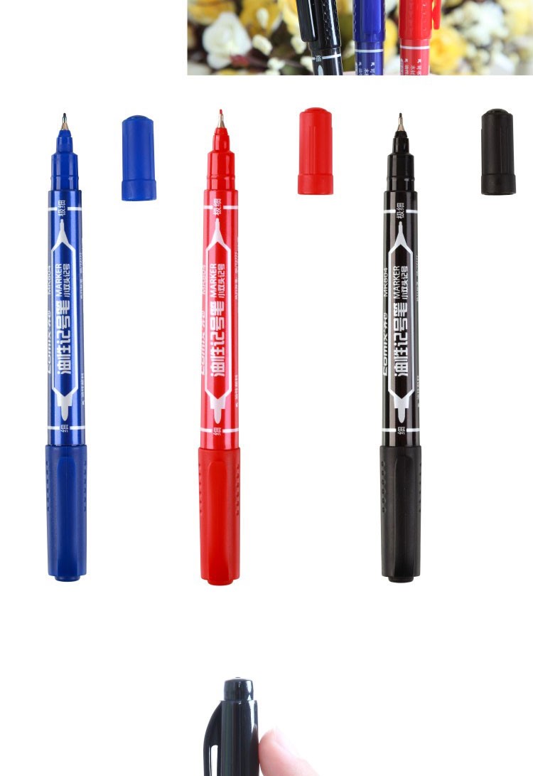 Colourful Permanent Marker Pen With Dual Tips