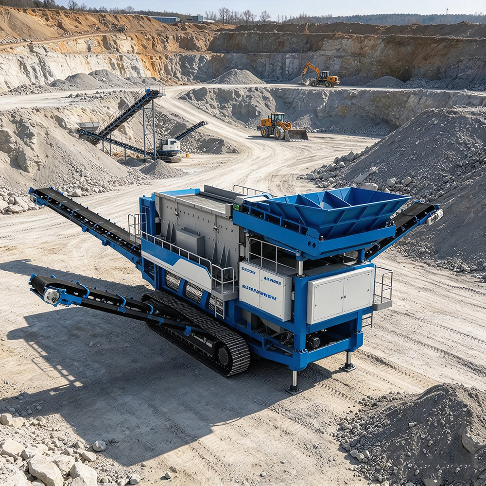 карьер, установка для сортировки влажных липких материалов quarry、wet sticky material screening plant