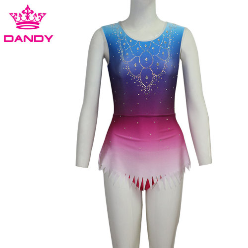 Leotard gimnastik kompetitif yang maju