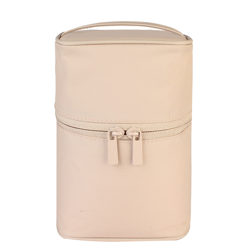 Women Trendy Luxury Travel Organizer Toiletry Beauty Make Up Bag Plain Custom Logo Cosmetic Makeup Brush Roll Bags Professional
