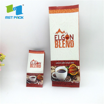 Захватываемая Ziplock Kraft Paper Ground Coffee Bag